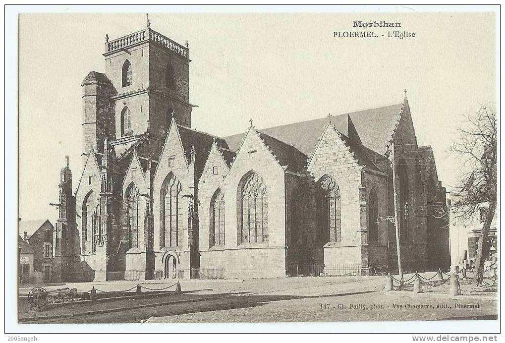 56 Dép.- Morbihan - Ploermel.- L'Eglise. - Ploërmel