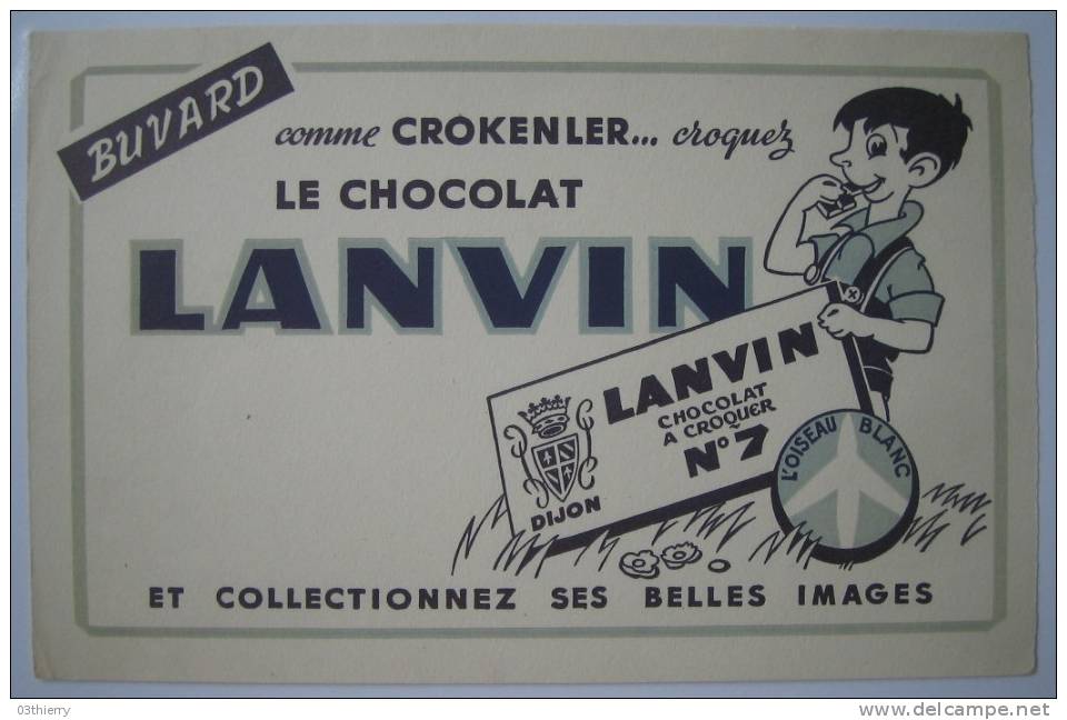 BUVARD-CHOCOLAT LANVIN N°7- - Kakao & Schokolade