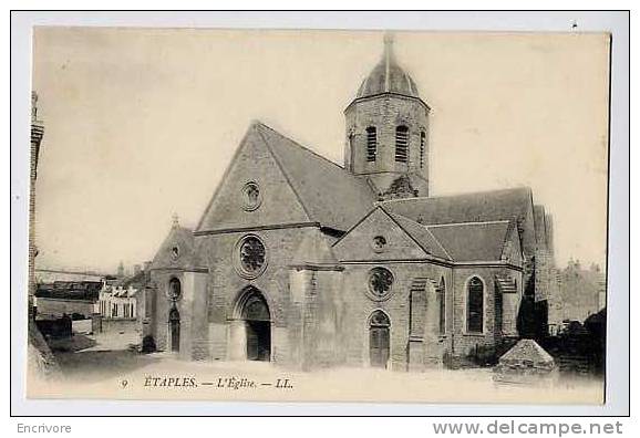 Cpa ETAPLES L'église LL 9 - Etaples