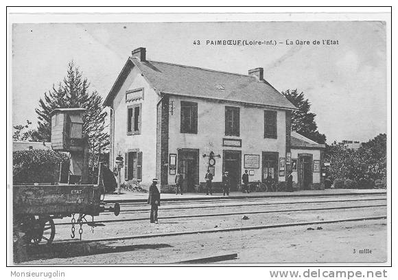 44 )) PAIMBEUF, La Gare De L'Etat, N° 43 ** - Paimboeuf