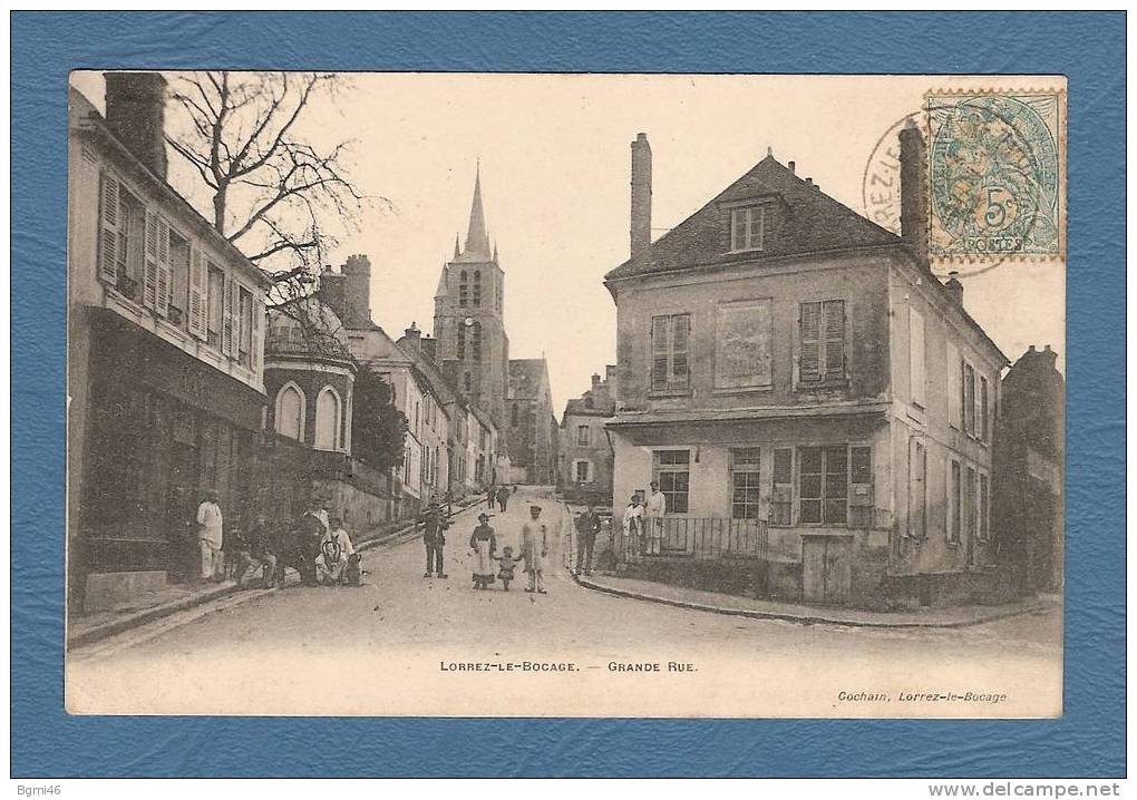 CPA...LORREZ-le-BOCAGE -  Grande Rue - Lorrez Le Bocage Preaux