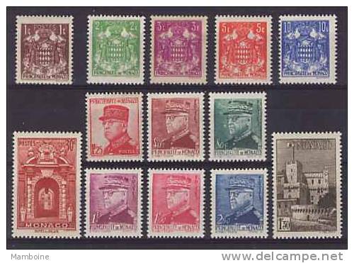 MONACO  Lot De 13 Valeurs Diff. Neuves (sans Trace De Charn.) - Ungebraucht