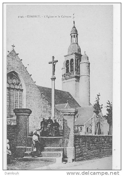 29 // COMBRIT, L´église Et Le Calvaire, ANIMEE, N° 3143 Coll Villard - Combrit Ste-Marine