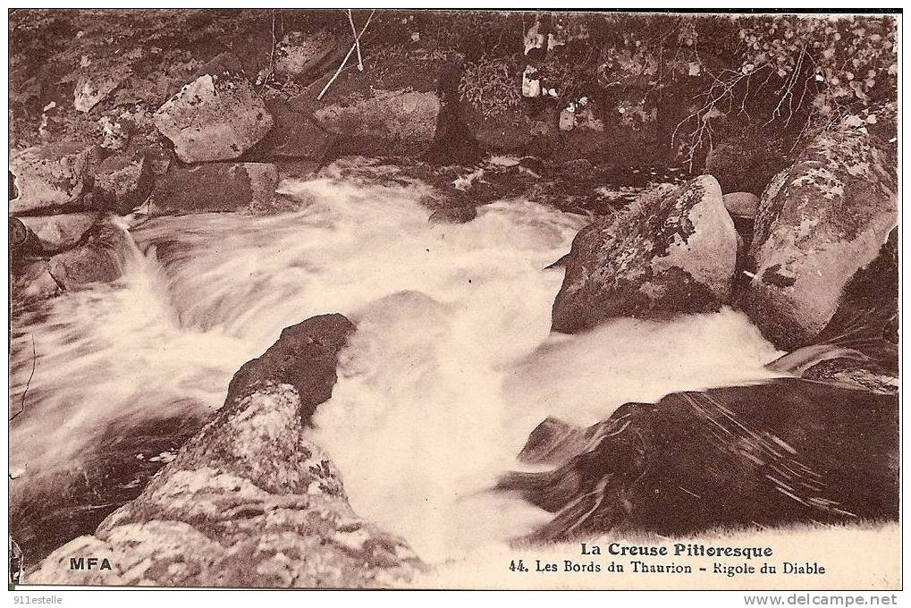 23   La Creuse Pittoresque - Les Bords Du  Thaurion - Rigole Du Diable - Pontarion