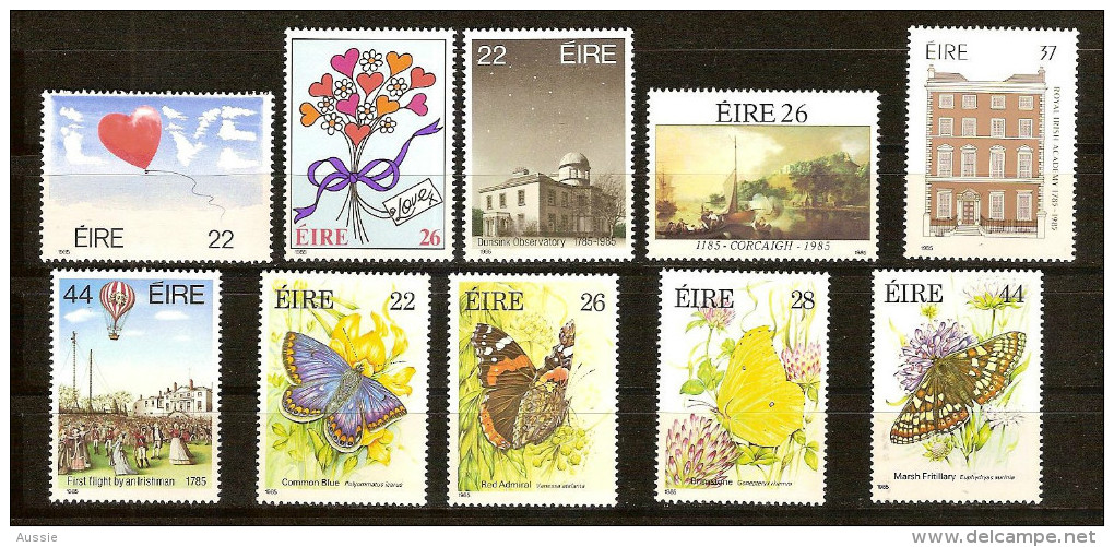 Irlande Ierland Eire 1985 Entre Yvertn° 556 Et 565 *** MNH Neuf Cote 20 Euro - Neufs