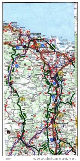 Carte Routière France Avec Itinéraires Bis  Bison Futé 1997/98 Publicité Intermarché  BE - Cartes Routières