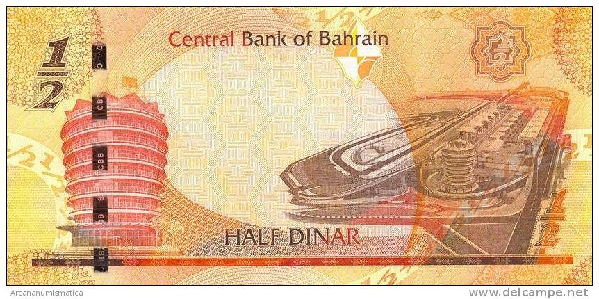 BAHRAIN  1/2  DINAR  2006  (2008)  PLANCHA/SC/UNC    DL-6044 - Bahreïn