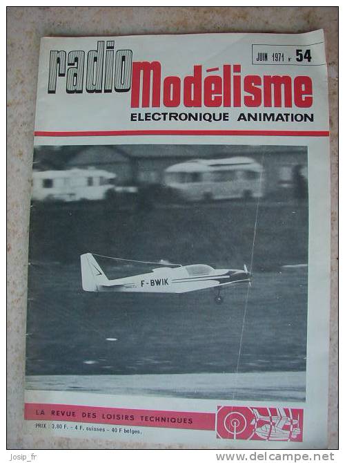 Revue RADIO-MODELISME N°54 Juin 1971 - Modélisme