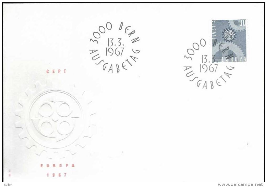 FDC - 1967 SCHWEIZ - 1967