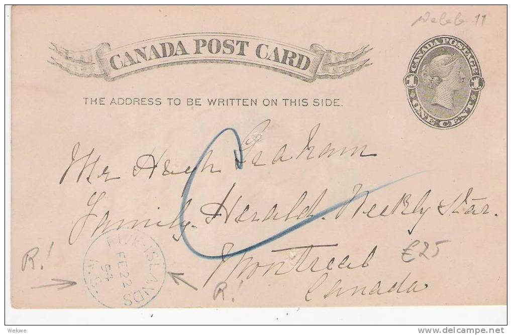 C-V012/ KANADA -  P 11, Five Islands, Nova Scotia 1894 - 1860-1899 Reign Of Victoria