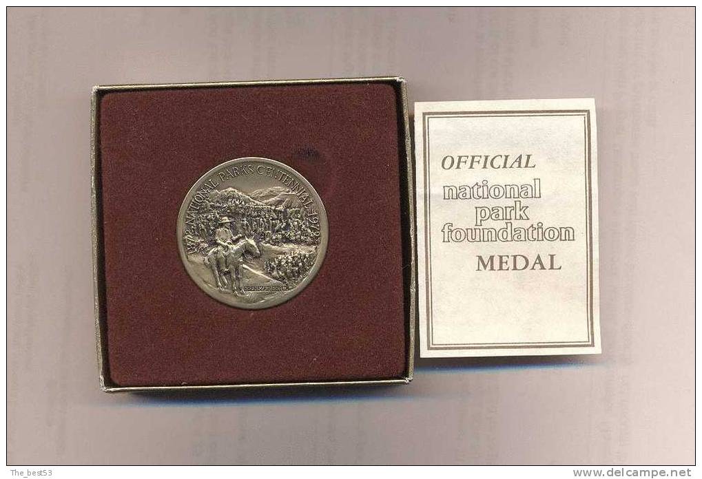 Médaille En Bronze  (diam.3.80cm) National Park Fondation  USA - Autres & Non Classés