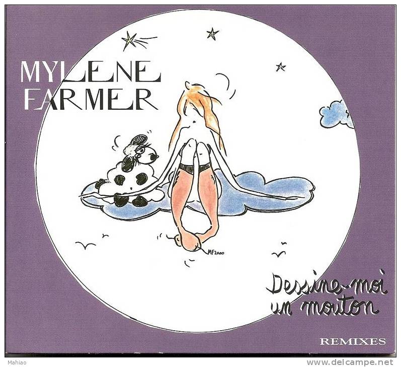 Mylene Farmer "dessine-moi Un Mouton" Maxi Cd Digipack REMIXES , état  Ttb  Net 19.50 €  RARE - Verzameluitgaven