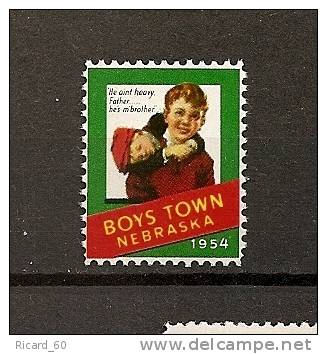 Vignette  Boys Town  Nebraska 1954 - Ongebruikt