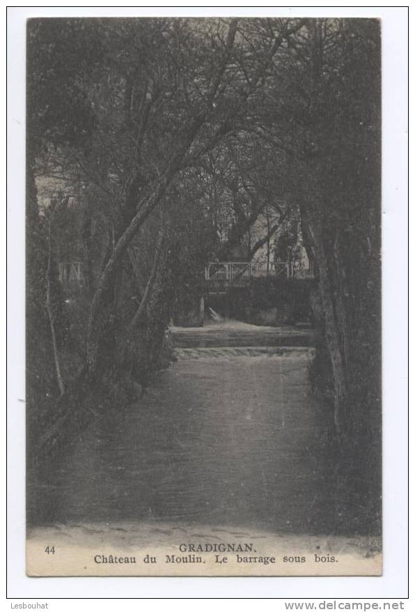 33 - Gironde /  GRADIGNAN  --  Château Du Moulin.  Le Barrage Sous Bois. - Gradignan