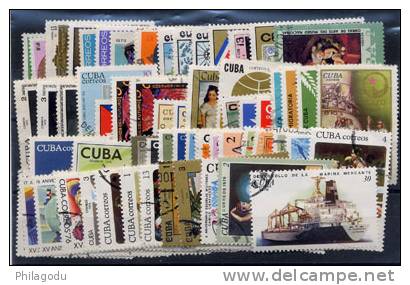 Cuba 1973---76, Petit Lot Oblitérés, Plus De 17 E De Cote Yv. - Gebruikt