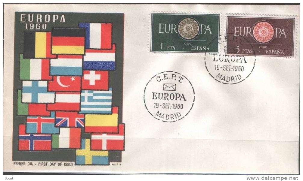 SPAGNA - SPAIN - ESPAGNE - 1960 - EUROPA - FDC - 1960