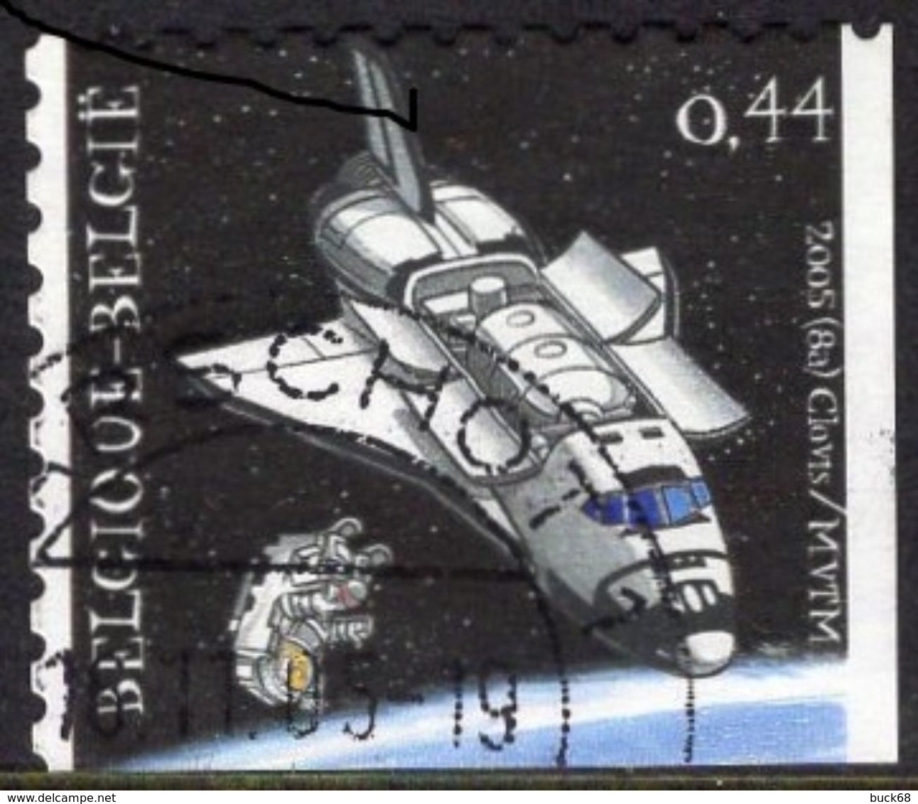 BELGIQUE 3358 (o) Belgica 2006 8a Dessin De Clovis MVTM : Navette Shuttle NASA BD Bande Dessinée Comics (CV 3 €) 1 - Fumetti