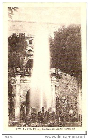 2153 - TIVOLI (ROMA) - Fontana Dei Draghi - Bella Cartolina Formato Piccolo - Tivoli