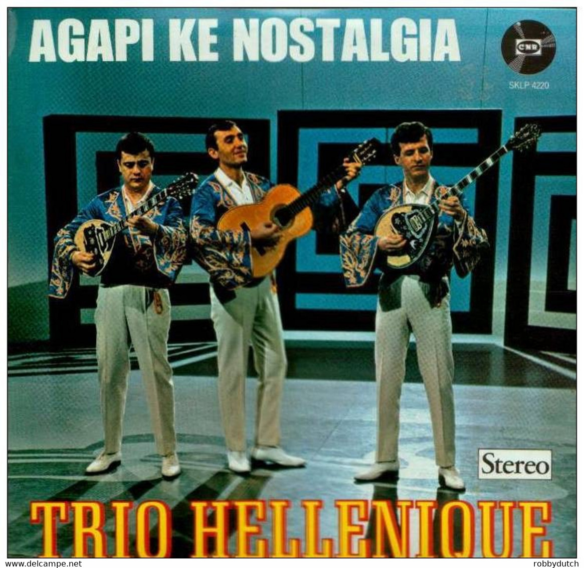 * LP * TRIO HELLENIQUE - AGAPI KE NOSTALGIA (Holland 1965) - Country & Folk