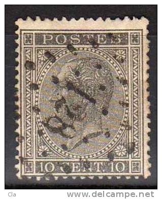 17A  Obl  128  Fleurus  (+125)  Cob  5.25 - 1865-1866 Profiel Links