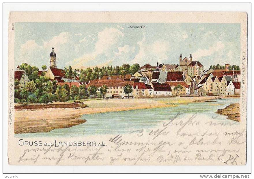 AK LANDSBERG Litho  E*A4033 - Landsberg