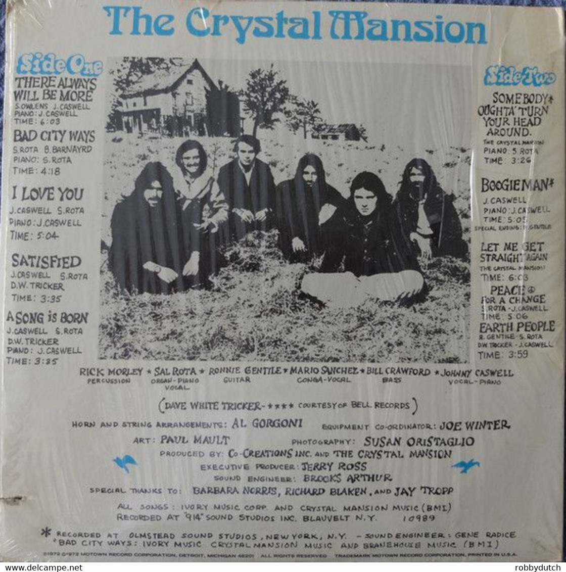 * LP * THE CRYSTAL MANSION - SAME (USA 1972 On Rare Earth) - Country & Folk