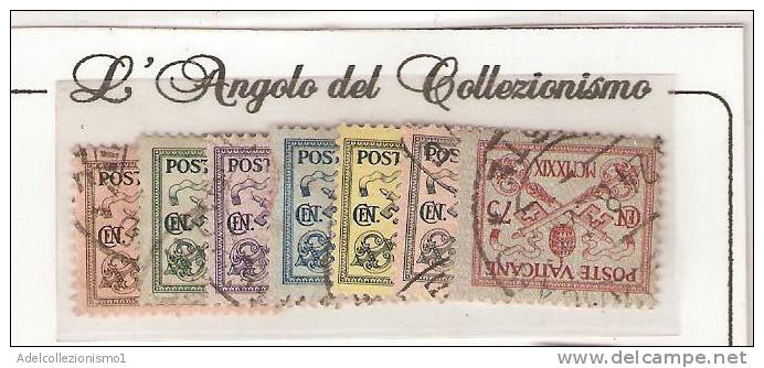 5996)francobolli Da 5+10+20+25+30+50+75c. Conciliazione Usat1 - Used Stamps