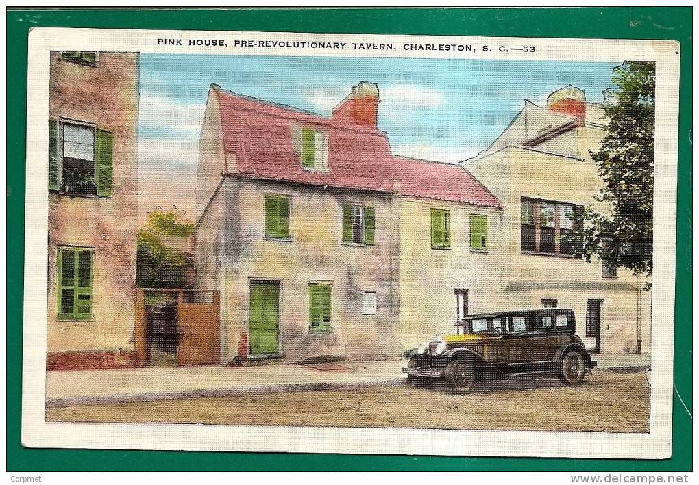 PINK HOUSE,   PRE-REVOLUTIONARY TAVERN - CHARLESTON, SC - Unused Postcard C/1910-20´s - Charleston