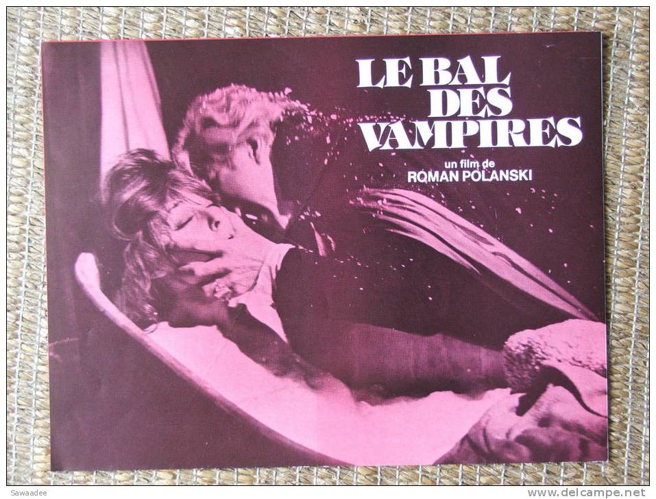 PLAQUETTE - FILM - LE BAL DES VAMPIRES - ROMAN POLANSKI - Publicité Cinématographique