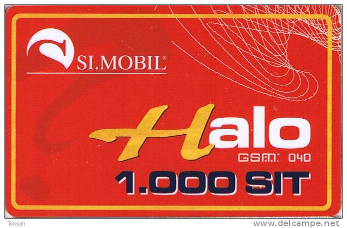 Slovenia, 1.000SIT, Red Halo GSM Card.   10.04.02 - Eslovenia