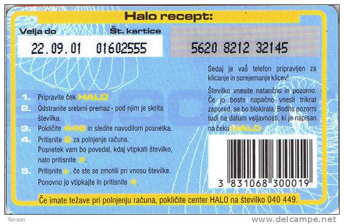 Slovenia, 2.500SIT, Blue Halo GSM Card. - Eslovenia