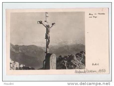 Gipfelkreuz Am Untersberg Bei Berchtesgaden , Bad Reichenhall - Gelaufen 1953 - Bad Reichenhall