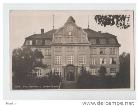 Gotha - Bau- , Gewerbe U. Landw. Schule  - Originale FOTO-karte - Gotha