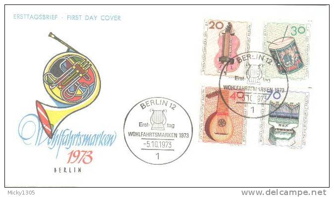 Germany / Berlin - Mi-Nr 459/462 FDC (q074)- - 1971-1980