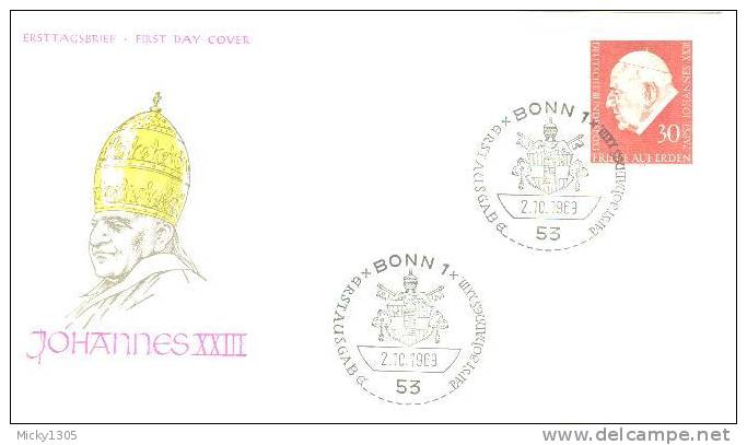 Germany - Mi-Nr 609 FDC (q128)- - 1961-1970