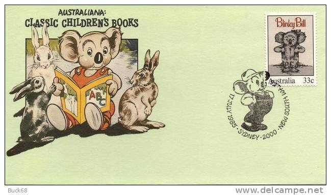 AUSTRALIE AUSTRALIA  919 : BLINKY BILL Dessin Peter LEUVER Illustration Livre D'enfants (lapin Rabbit Koala Book) - Fumetti