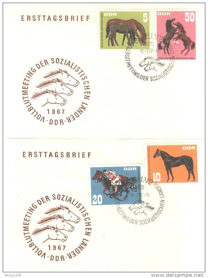 DDR / GDR - Mi-Nr 1302/1305 FDC (q248)- - 1950-1970