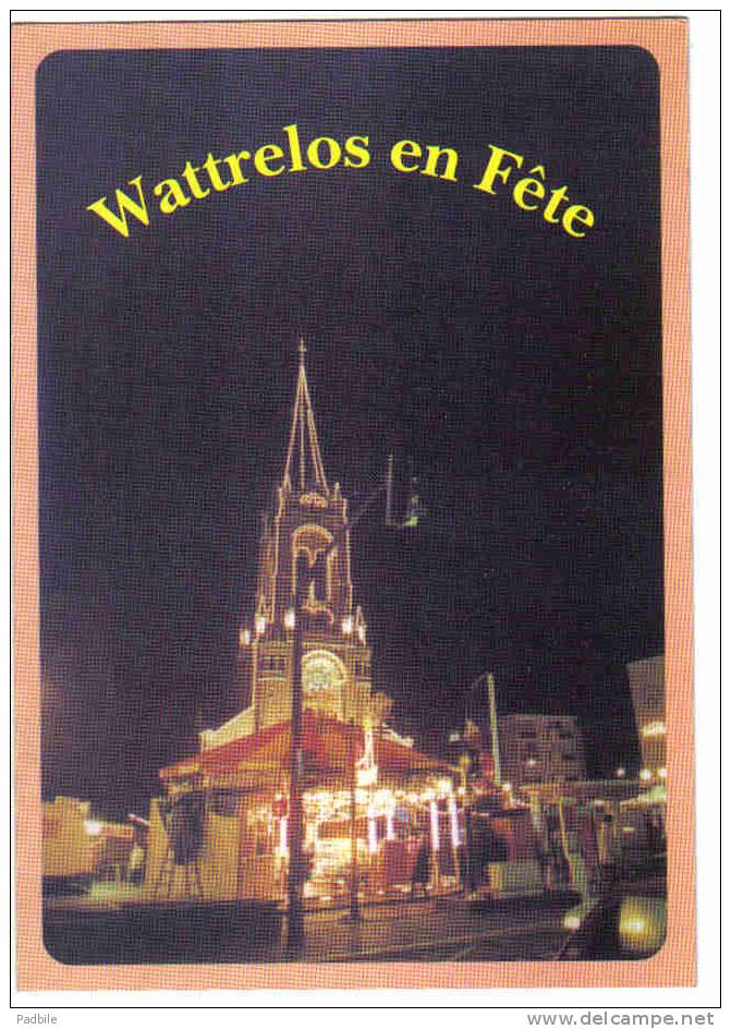 Carte Postale  59. Wattrelos  Manège Soir De Fête Trés Beau Plan - Wattrelos