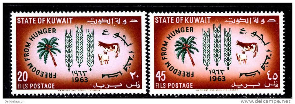 KUWAIT - Yvert - 184/87*  - Cote 3.50 € - Contre La Faim