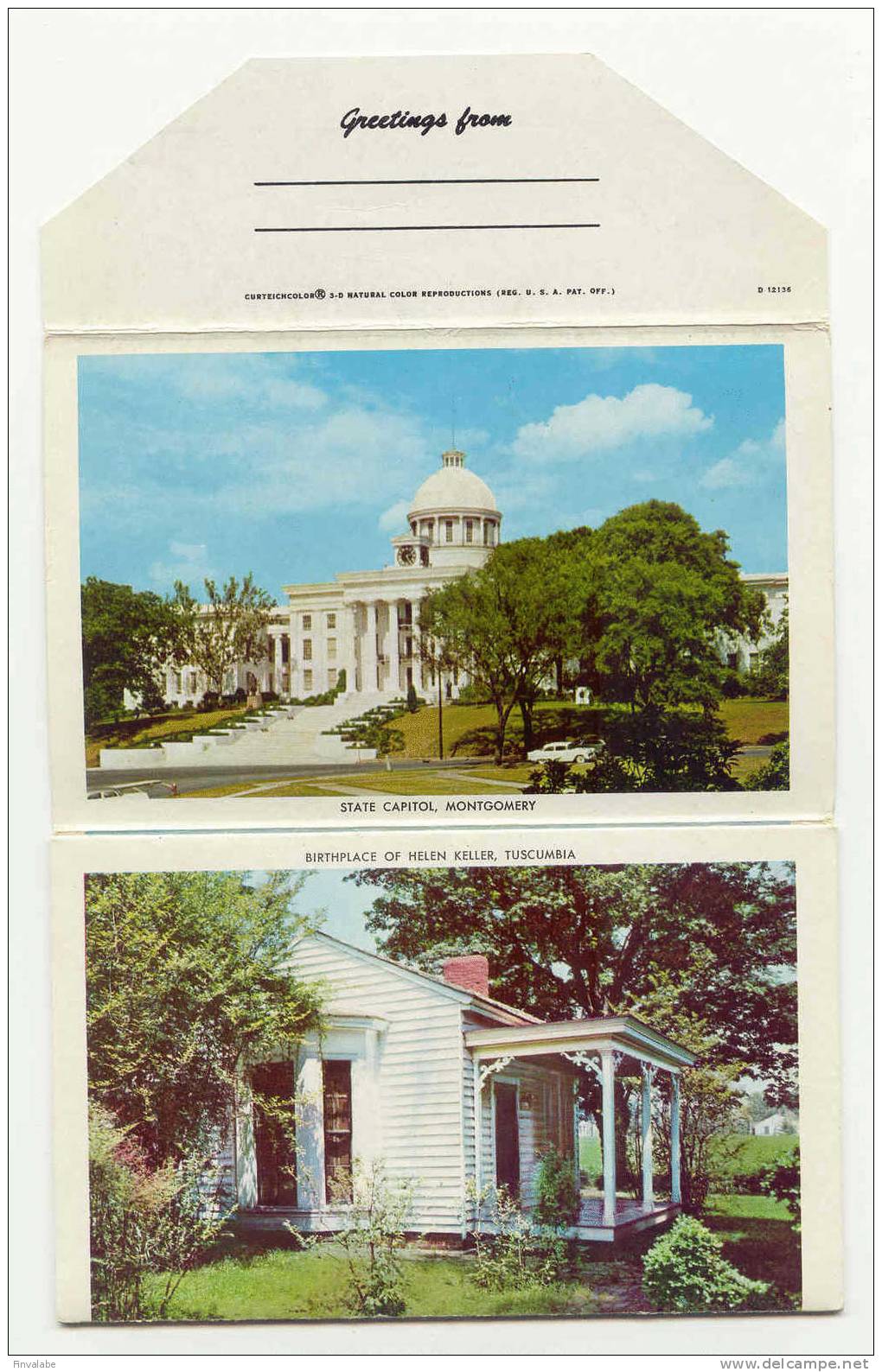 Souvenir Folder Of ALABAMA "the Star Of The South"    14 View In Natural Color - Other & Unclassified