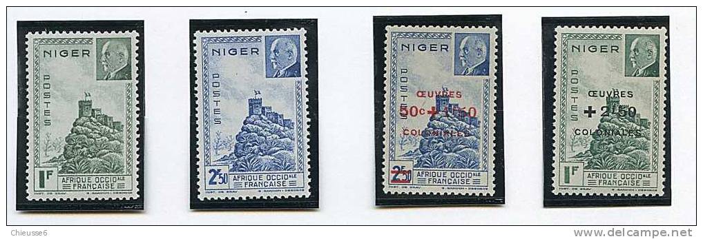 Niger*,  N° 93 à 96  Pétain - Autres & Non Classés