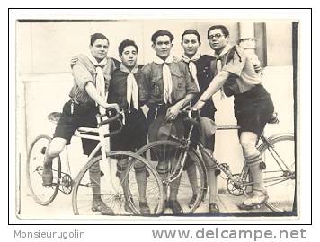 SCOUTISME )FL) GROUPE A VELO, PHOTOGRAPHIE 9 X 6 - Scoutisme