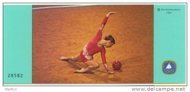 Booklet DEUTSCHE SPORTHILFE 1984 GYMNASTICS - Gymnastique