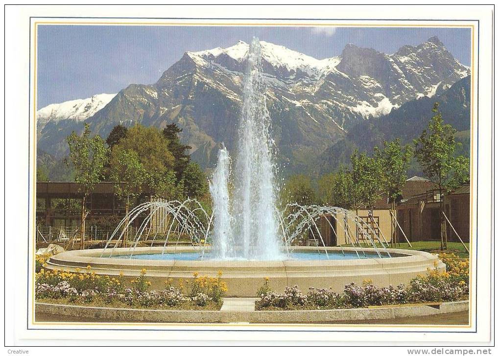 BAD RAGAZ,Kurpark  Mit Falknis.SUISSE-SCHWEIZ-SWITZERLAND. - Bad Ragaz