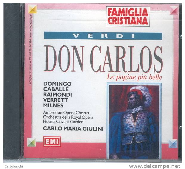 S33 VERDI DON CARLOS DOMINGO CABALLE’  PLACIDO DOMINGO MONTSERRAT CABALLE - Opera