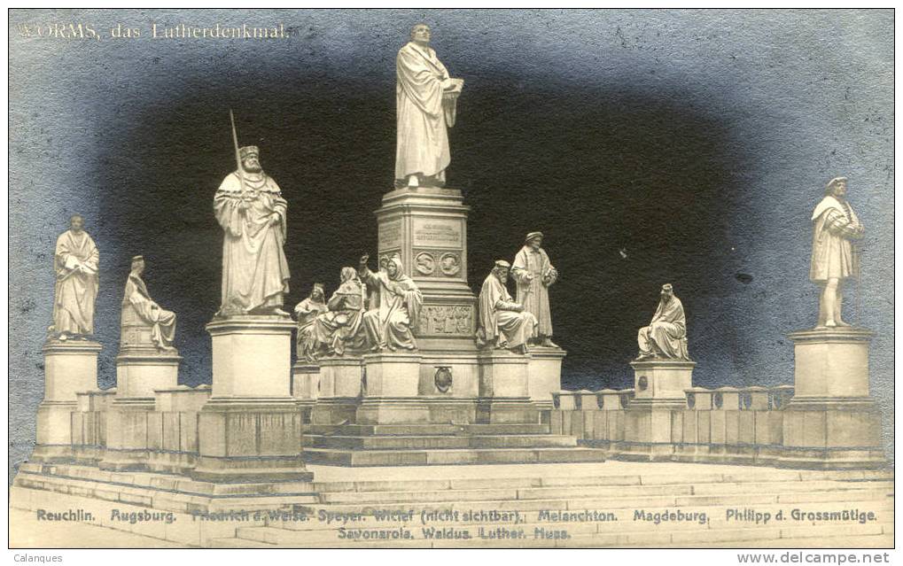 CPA Worms - Das Lutherdenkmal - Worms