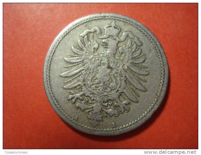 9184  DEUTSCHLAND GERMANY ALEMANIA    10  PFENNING      AÑO / YEAR  1873 A  BC+/F+ - 10 Pfennig