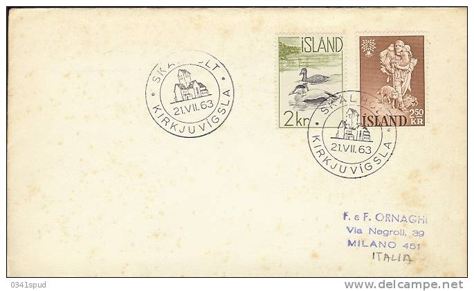 1963  Islande  Islanda Iceland - Lettres & Documents