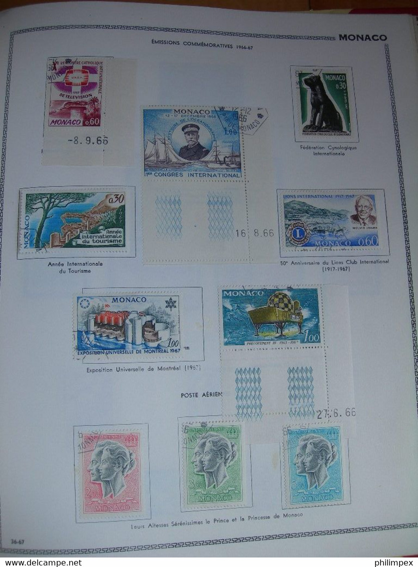 MONACO, GOOD COLLECTION ON THIAUDE PAGES, MOSTLY LH