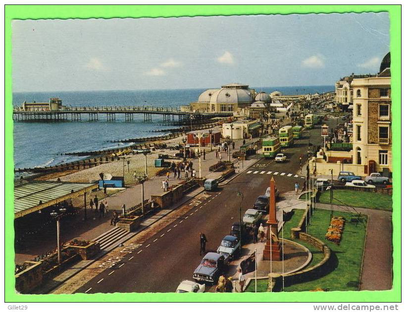 WORTHING, SUSSEX - MARINE PARADE WEST - TRAVEL - J. HYMAN - ANIMATED CARS & BUSSES - - Worthing